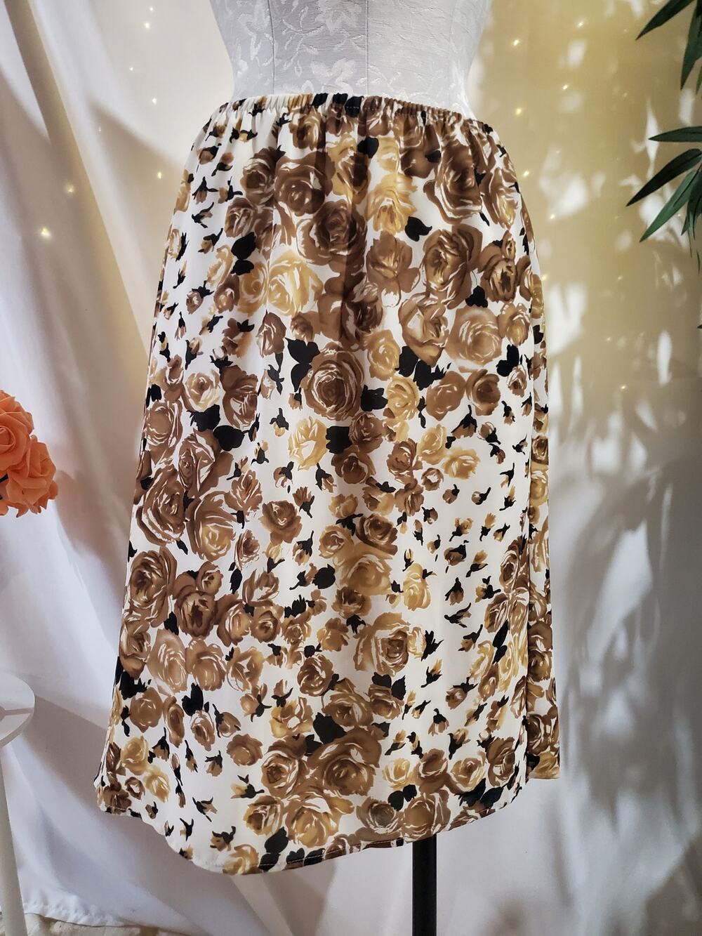 Vtg 90s Y2K MDL New York Floral Pull-On Skirt Size 12 Cottagecore Whimsy Fairy